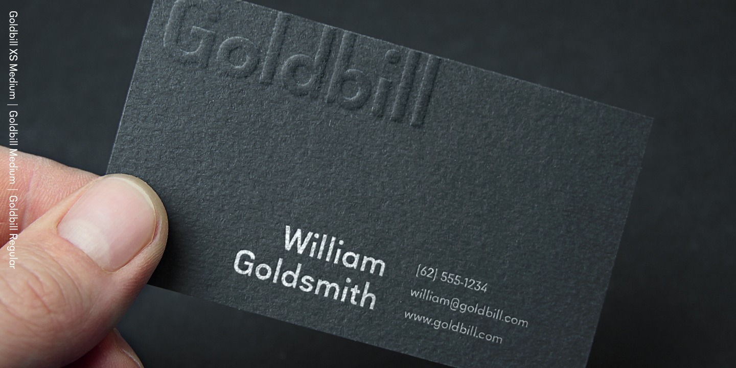 Пример шрифта Goldbill XS #8